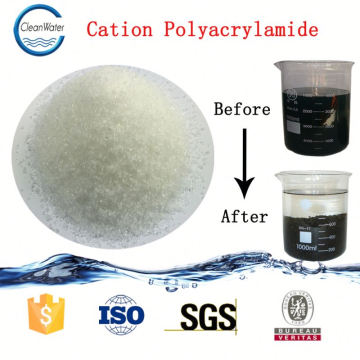 Hergestellt in China Kationische Polyacrylamid CPAM Wasserbehandlung Harz